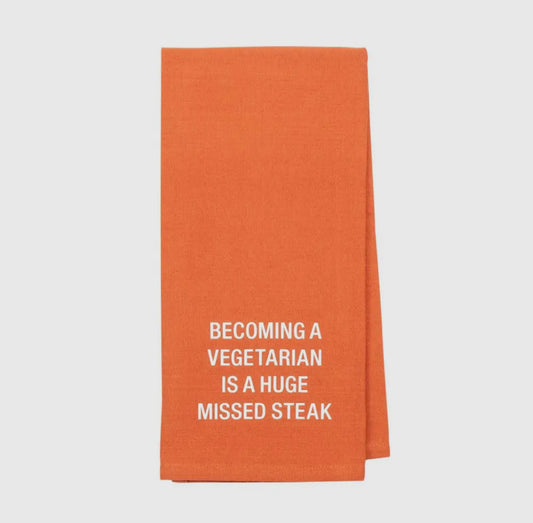 Missed Steak Towel