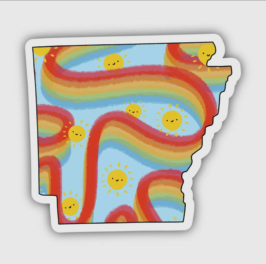 Rainbow Arkansas Sticker