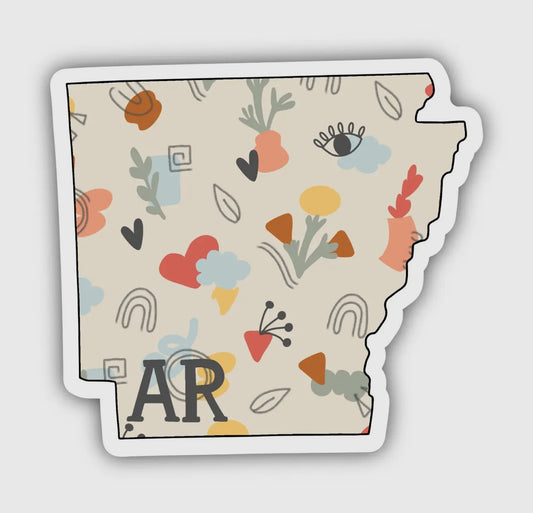 Abstract Arkansas Sticker