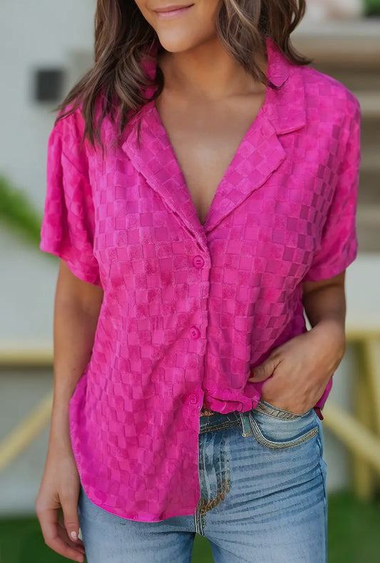 Pretty in Pink Button Up