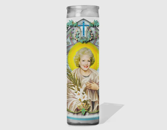 Betty White Candle