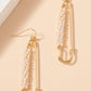 Beaded Safety Pin Earrings