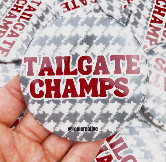 Tailgate Champs Button Pin