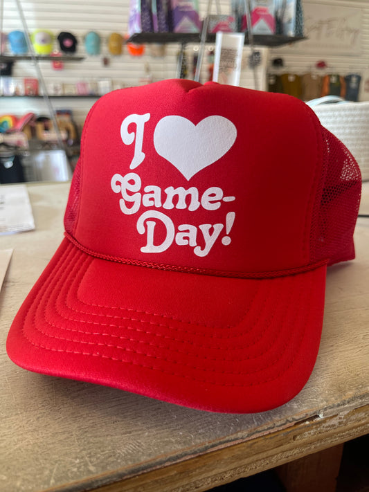 I Love Game Day Hat
