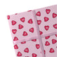 Mom Hearts Pink Mother's Day Sustainable Wrapping Paper