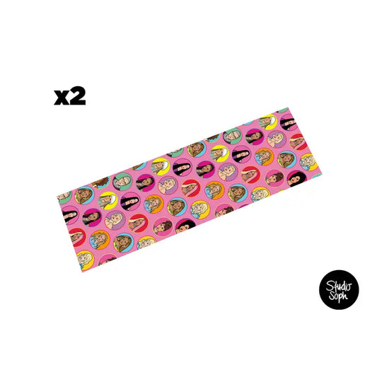 2 Sheets Iconic Women Wrapping Paper
