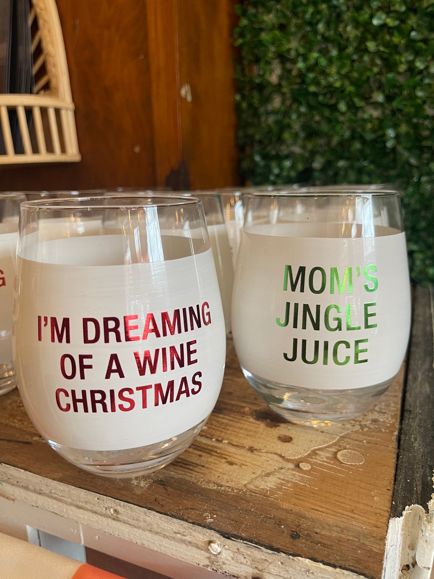 Christmas Wine Glasses