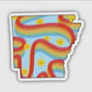 Rainbow Arkansas Sticker