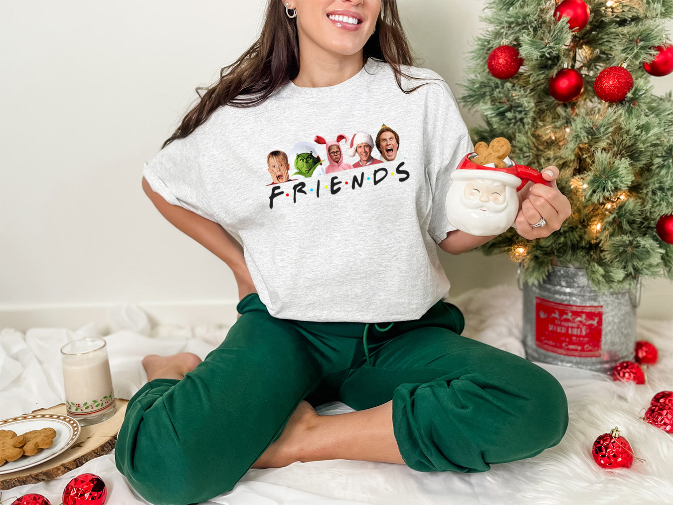 Christmas Friends Sweatshirt + Tee