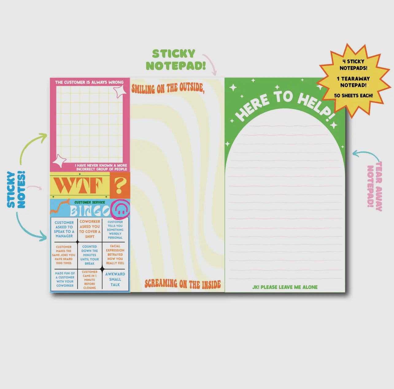 Customer Service Sticky Note Set