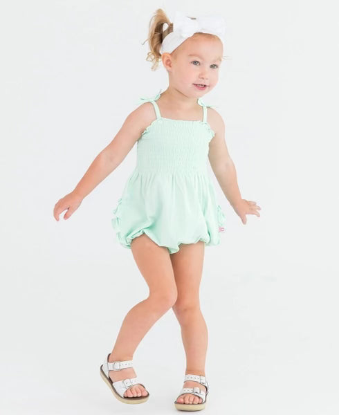 Smocked Mint Romper