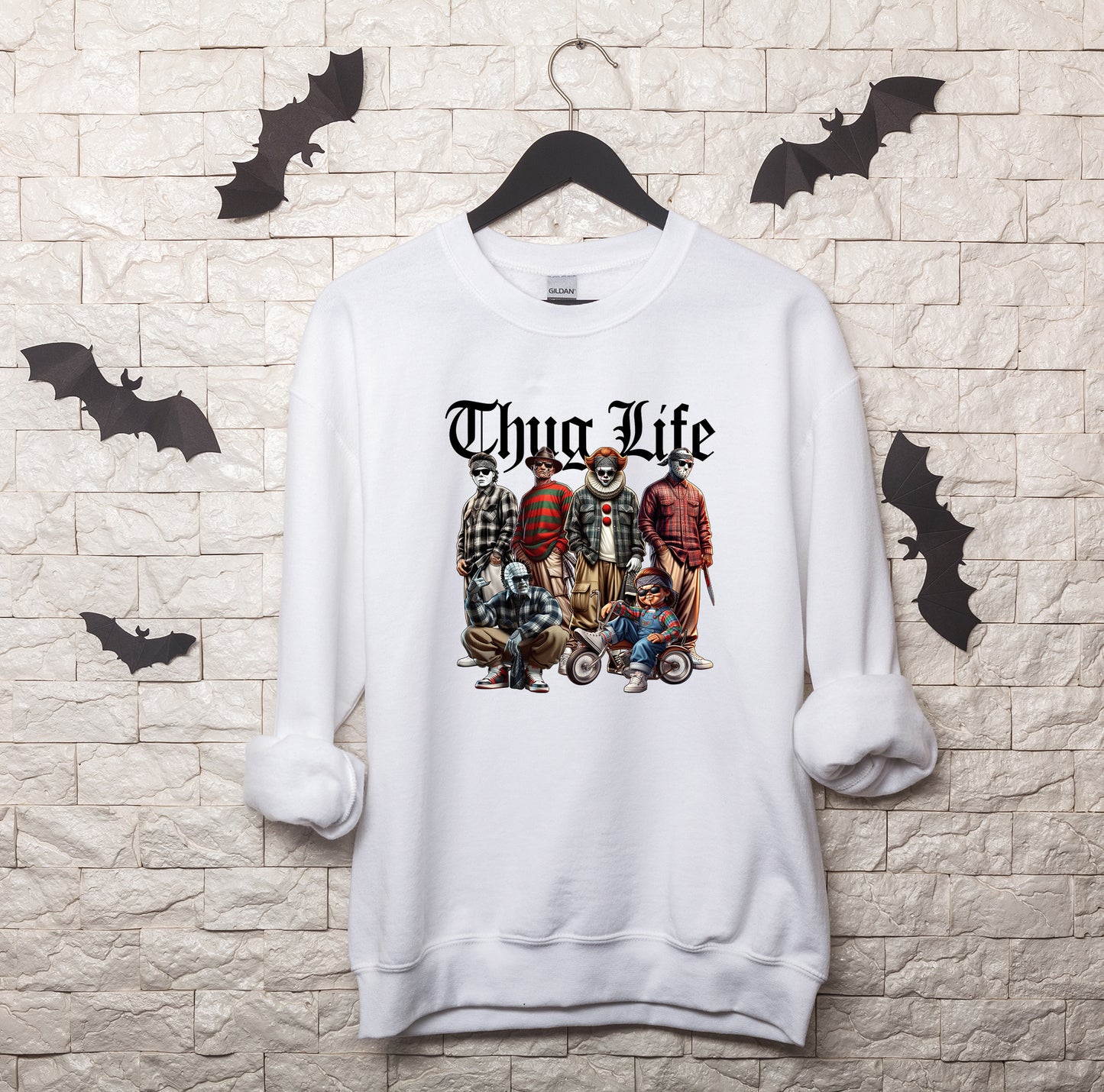 Thug Life Halloween Sweatshirt + Tee