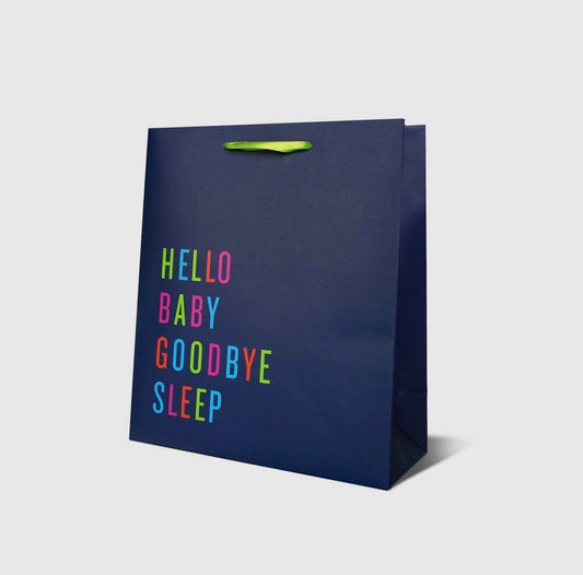 Hello Baby Goodbye Sleep Gift Bag